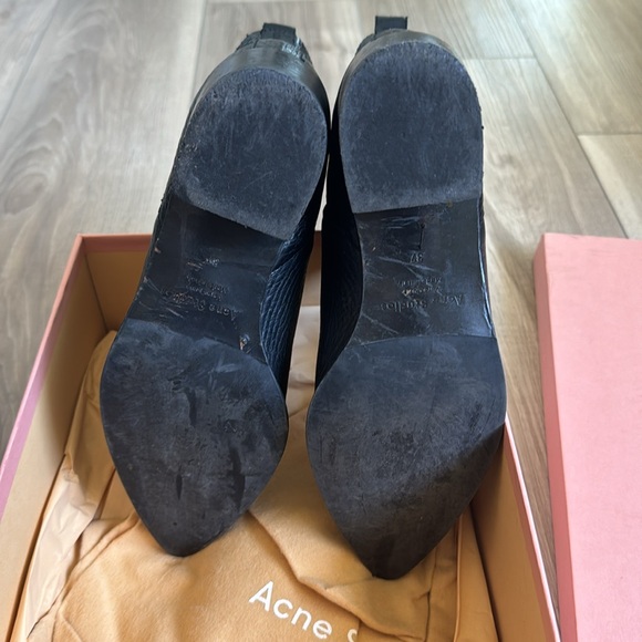 Authentic Acne studios Jensen, grain, leather pointed toe boot - Picture 7 of 12